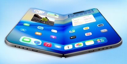 Render of a potential folding iPhone