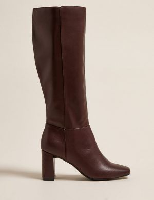 m&s ladies knee high boots