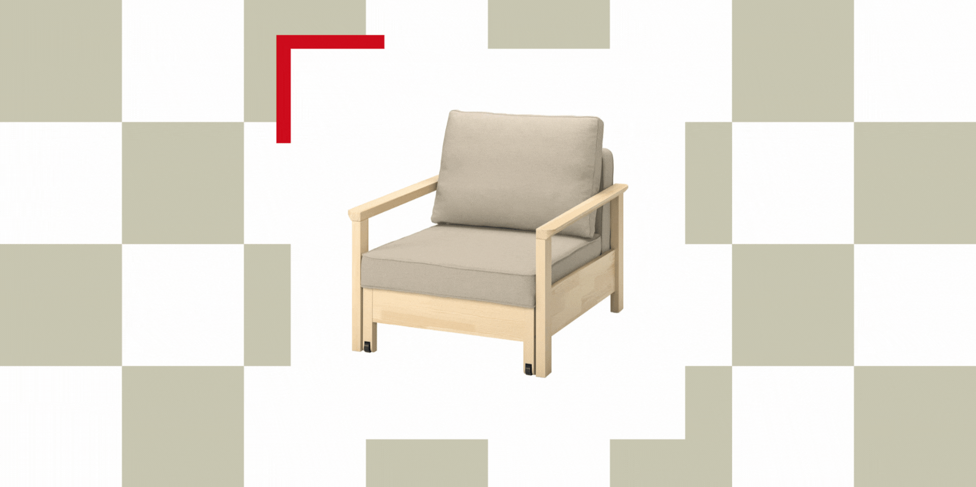 IKEA TORNSBORG Armchair-bed