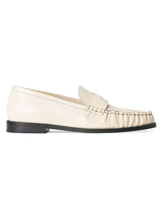 Loulou Leather Penny Loafers