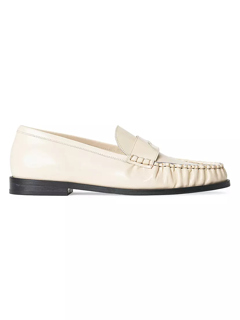 Loulou Leather Penny Loafers