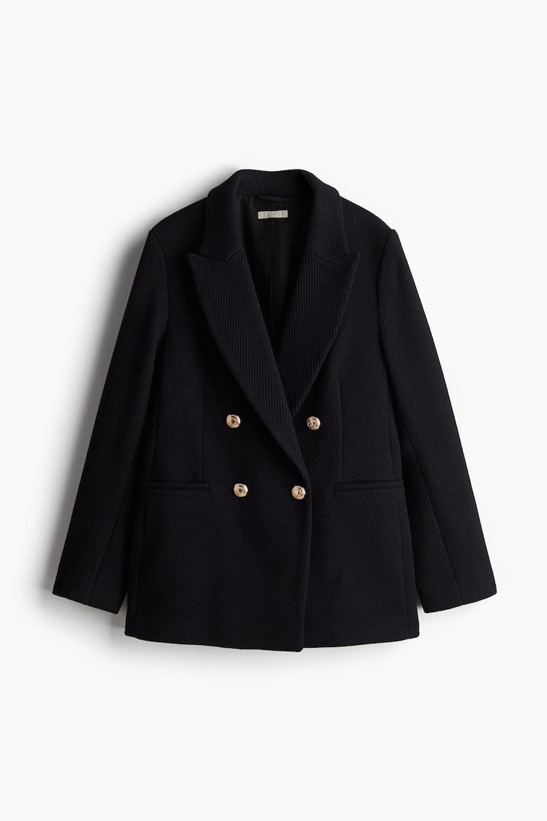 Textured-Weave Blazer