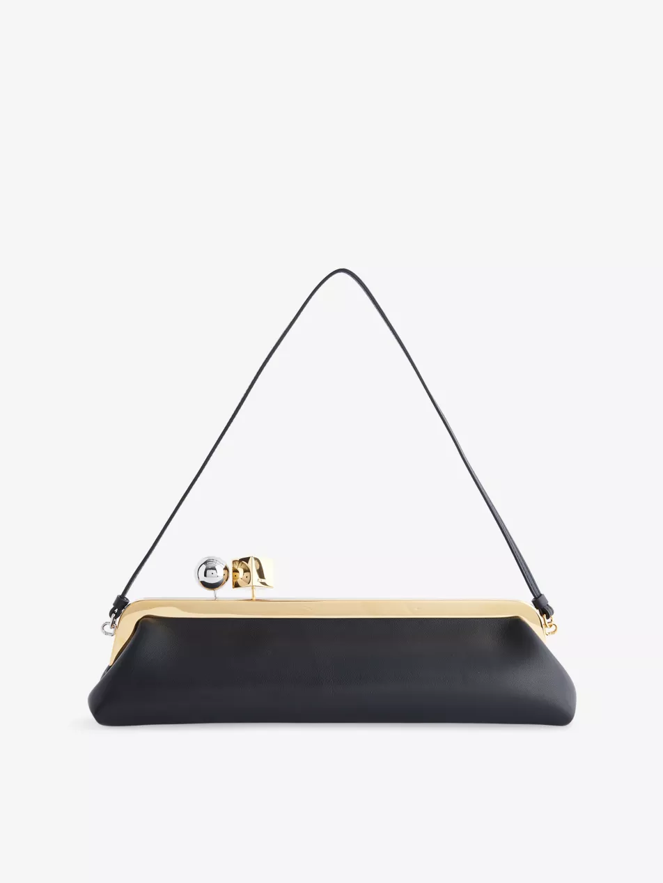 The Salon Leather Clutch Bag