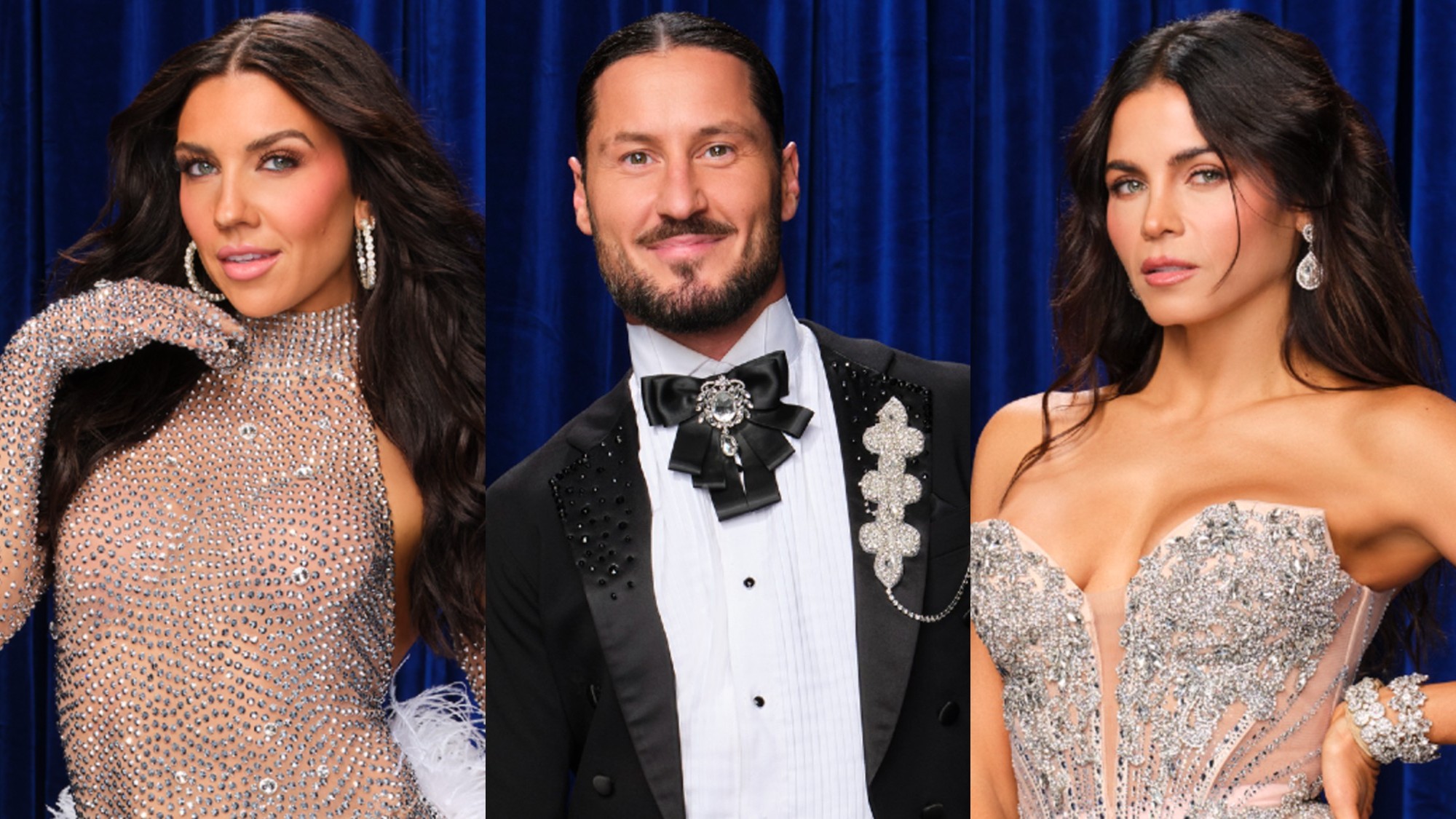 Jenna Johnson, Val Chmerkovskiy, and Jenna Dewan for Dancing With the Stars.
