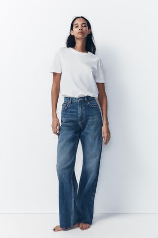 Trf High Rise Wide Leg Jeans