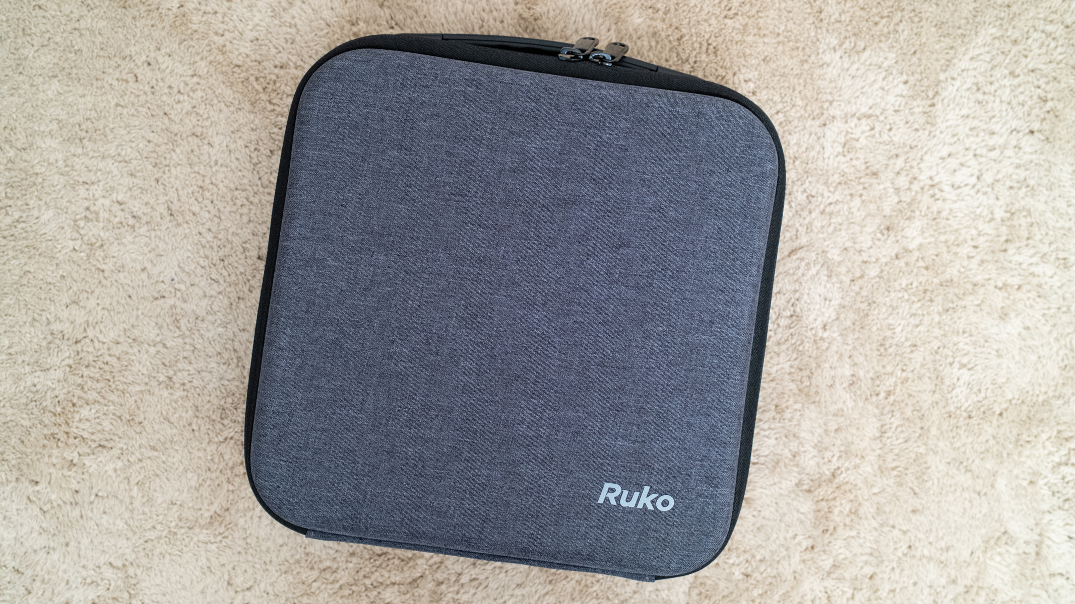 Ruko F11PRO 2 case on a carpet