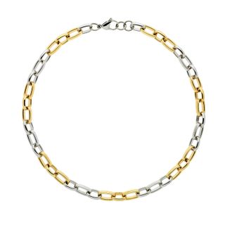 Gold & Platinum Chunky Chain Necklace by Emma Holland Jewellery