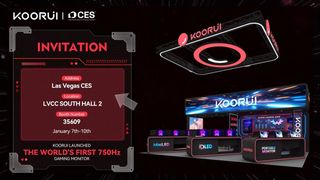 An invitation sent out by Chinese display manufacturer Koorui for its upcoming 750 Hz gaming monitor at CES 2025