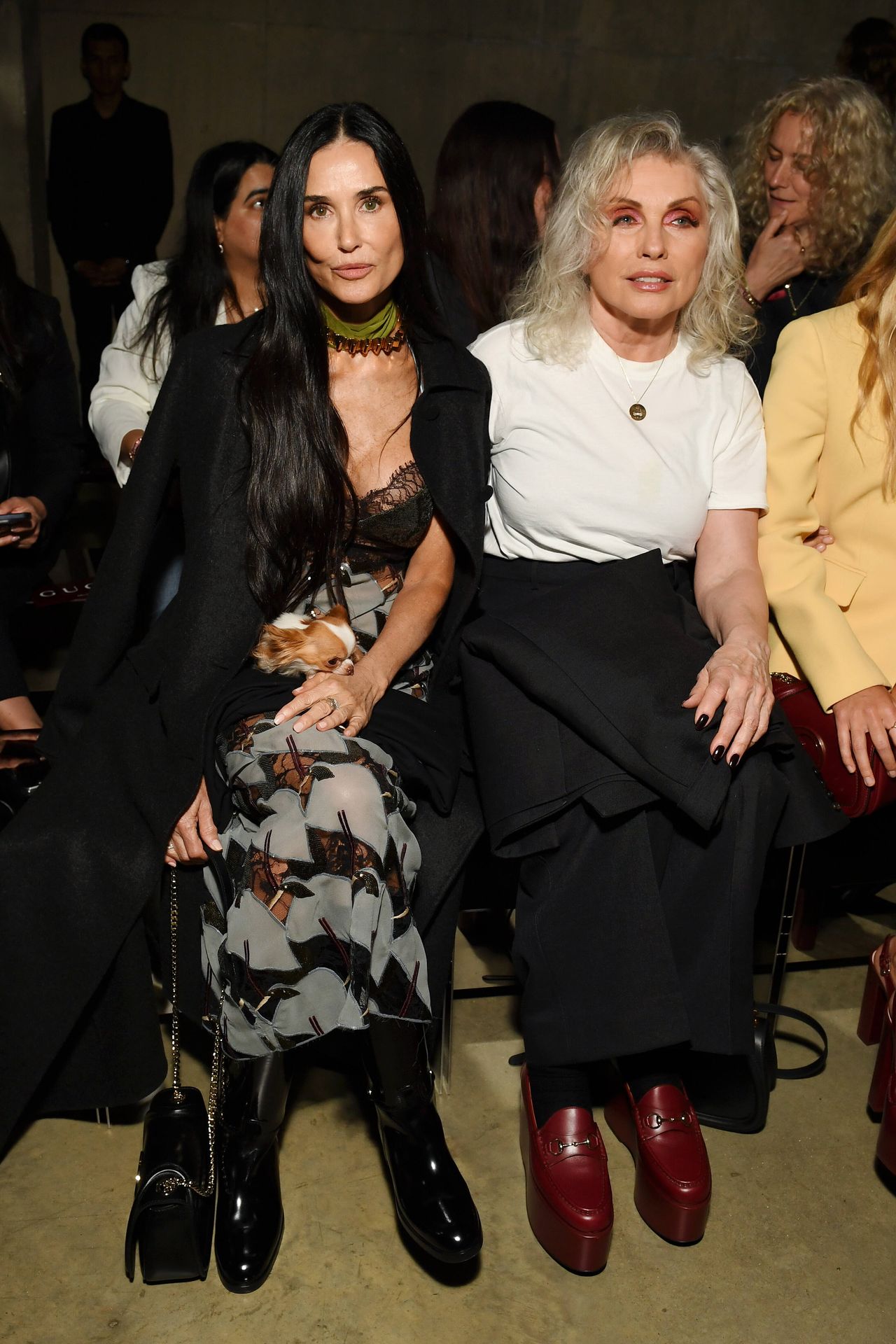 Demi Moore and Debbie Harry at Gucci Cruise 2025 show