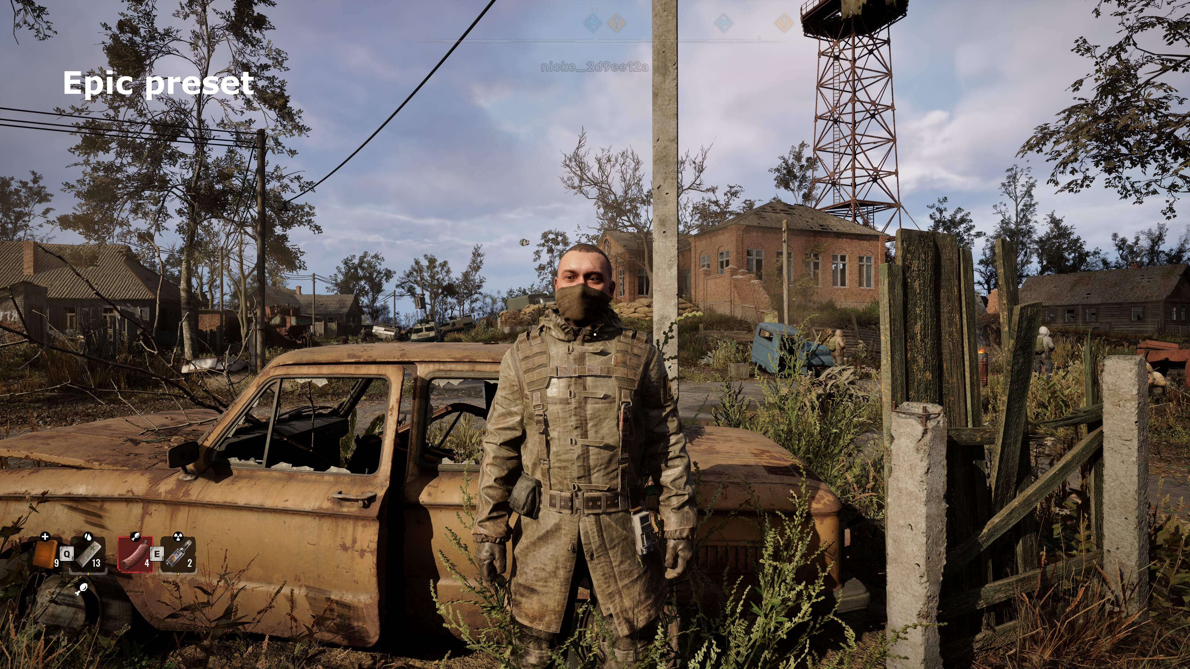 A screenshot from S.T.A.L.K.E.R. 2: Heart of Chornobyl using the Epic quality preset