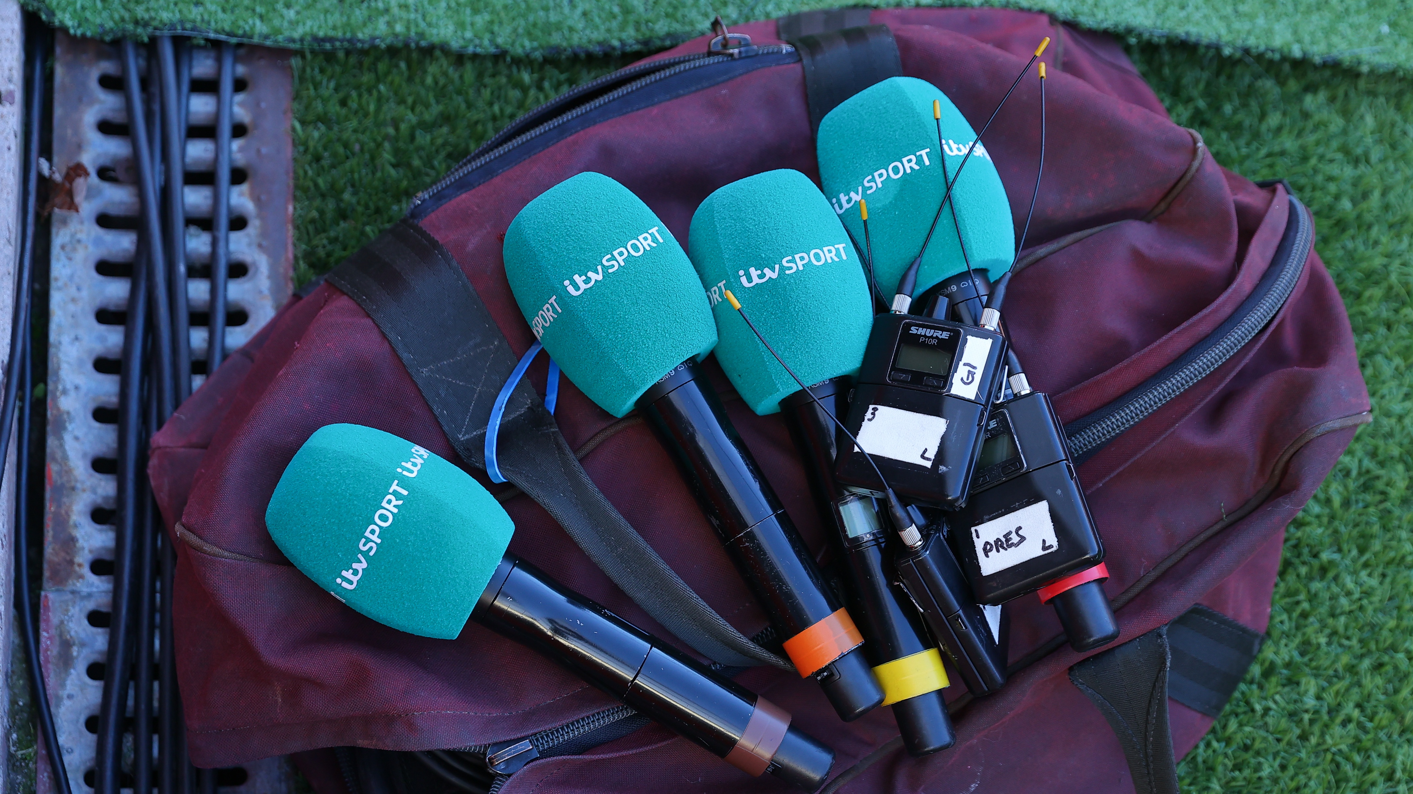 ITV Sport microphones ahead of the Carabao Cup fixture between Liverpool and Southampton.