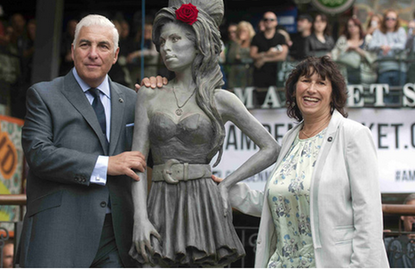 London is now home to a life-size Amy Winehouse statue