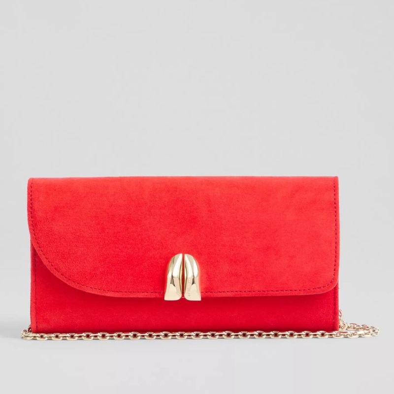 LK Bennett, Florence Suede Clutch Bag
