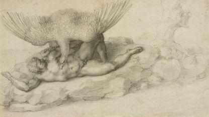 Detail from Michelangelo's The Punishment of Tityus (1532)
