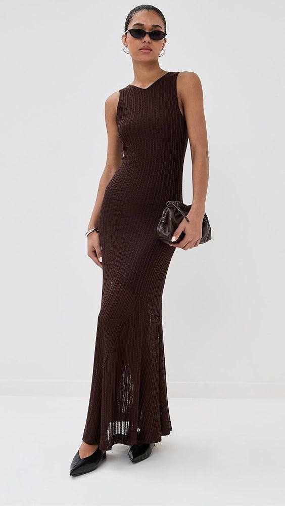 Bite Studios Spacia Sheer Structured Tank Dress