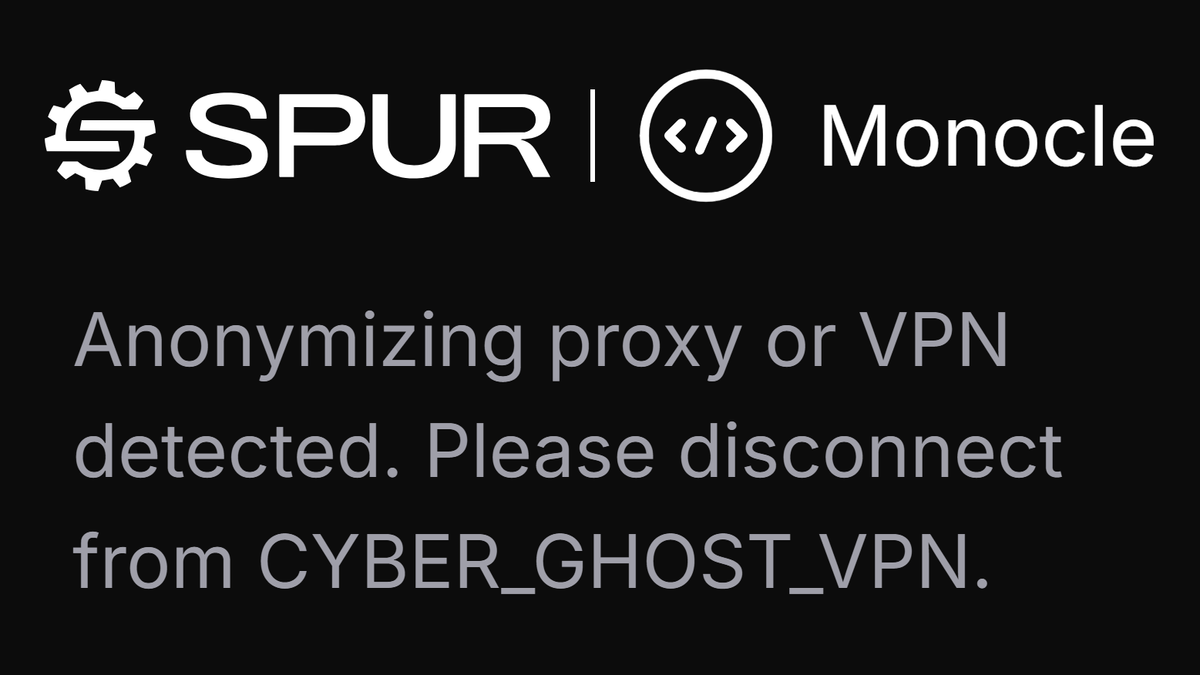 BiuBiu VPN - The Website Unblocker rerouting traffic via CyberGhost servers (screenshot taken on January 13)