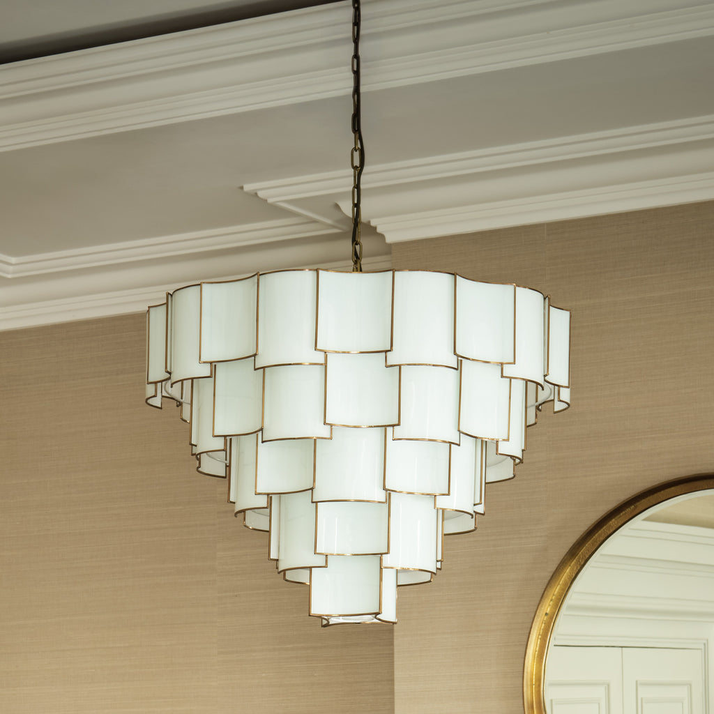 Magnus Chandelier in Opaline Glass