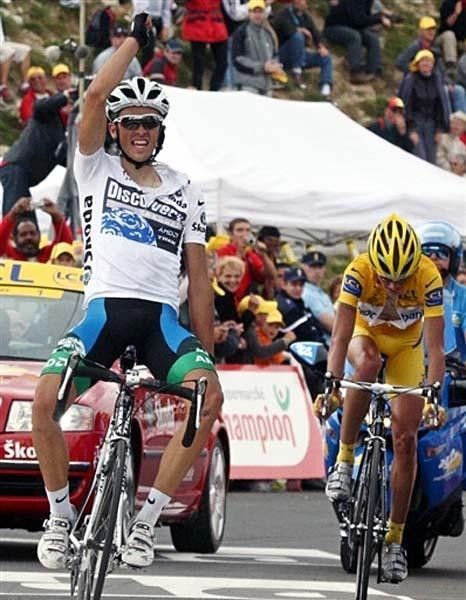 Contador takes his first Tour stage win