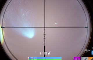 Left, the comet. Right, a lil UFO thing. 
