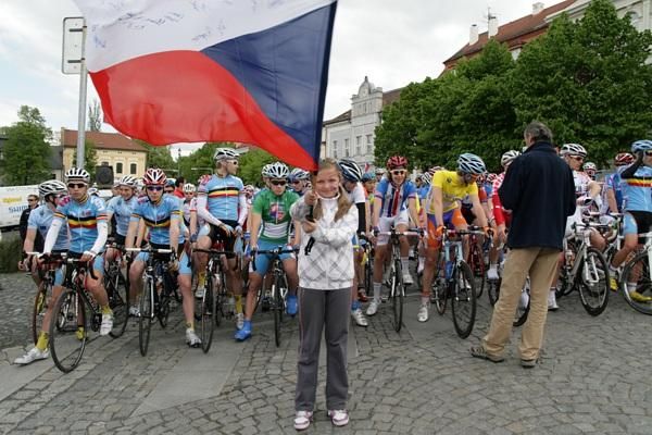 The start in the square of Roudnice nad Labem.