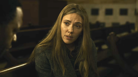 Scarlett Johansson in a church in The Exorcist: Martyrs