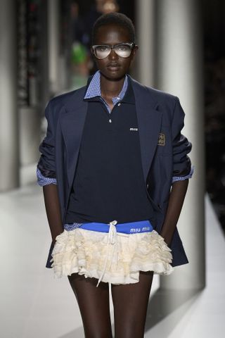 Preppy athletic looks from Miu Miu spring/summer 2024 collection