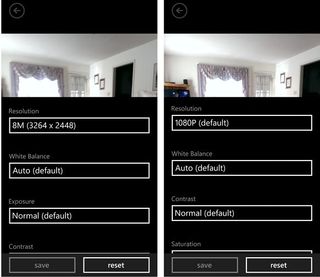 HTC 8X Photo and Video Settings