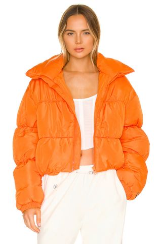 orange coats rihanna