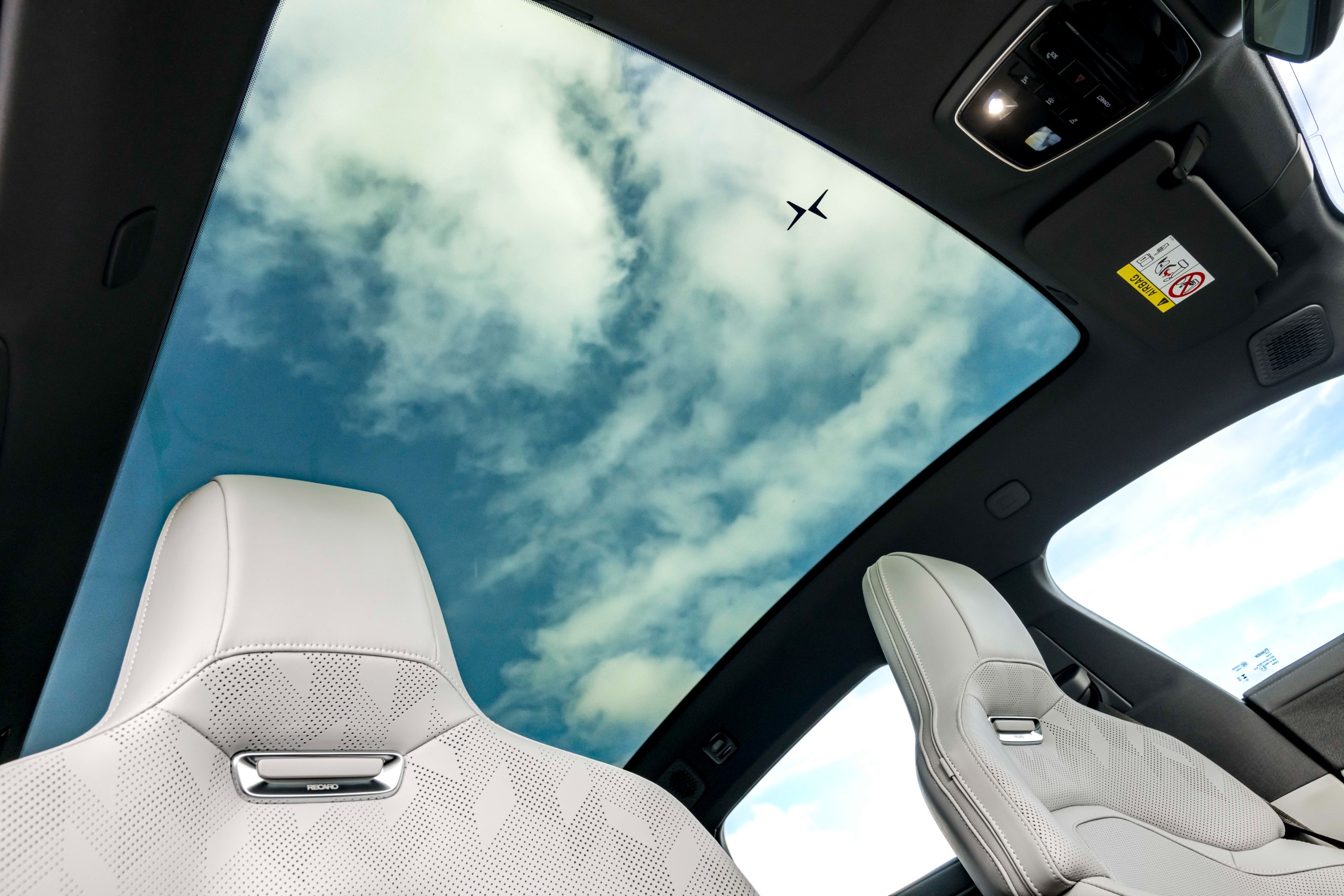 The interior gets a huge glass roof as standard
