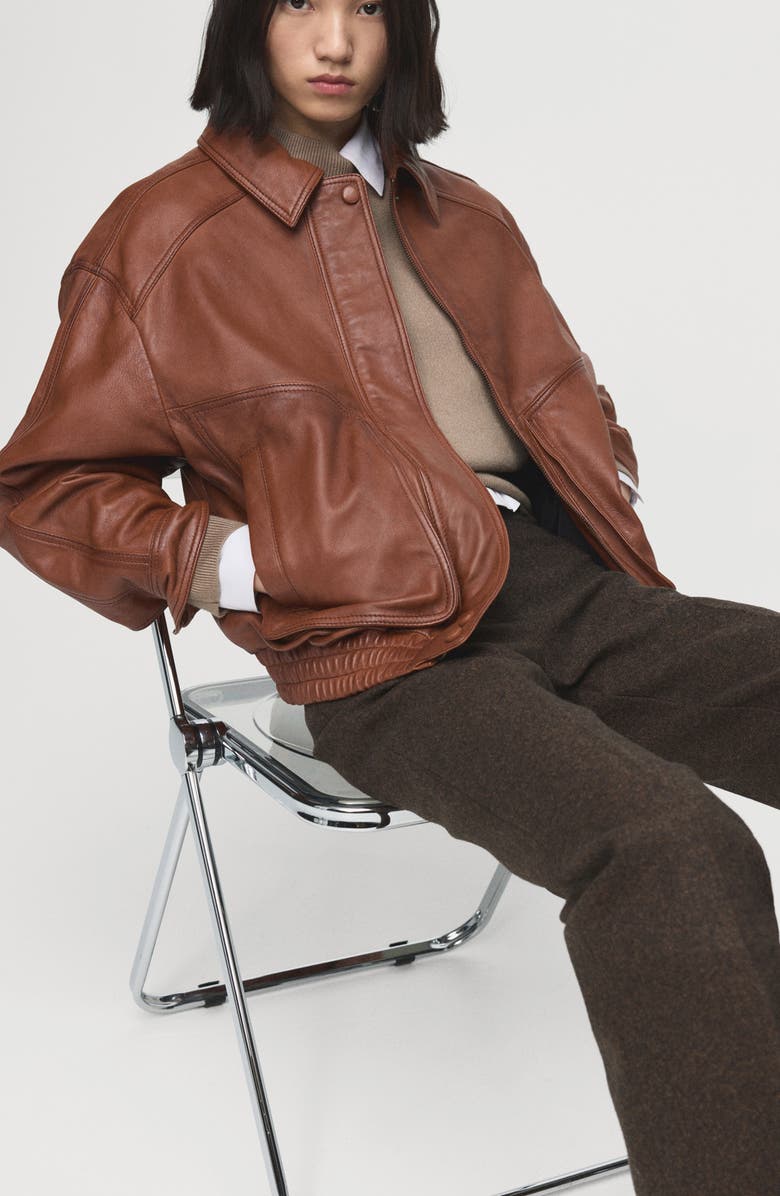 London Oversize Leather Jacket