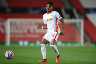RB Leipzig’s Christopher Nkunku with the ball.