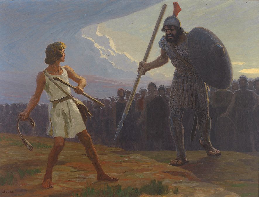 David vs. Goliath, by Gebhard Fugel