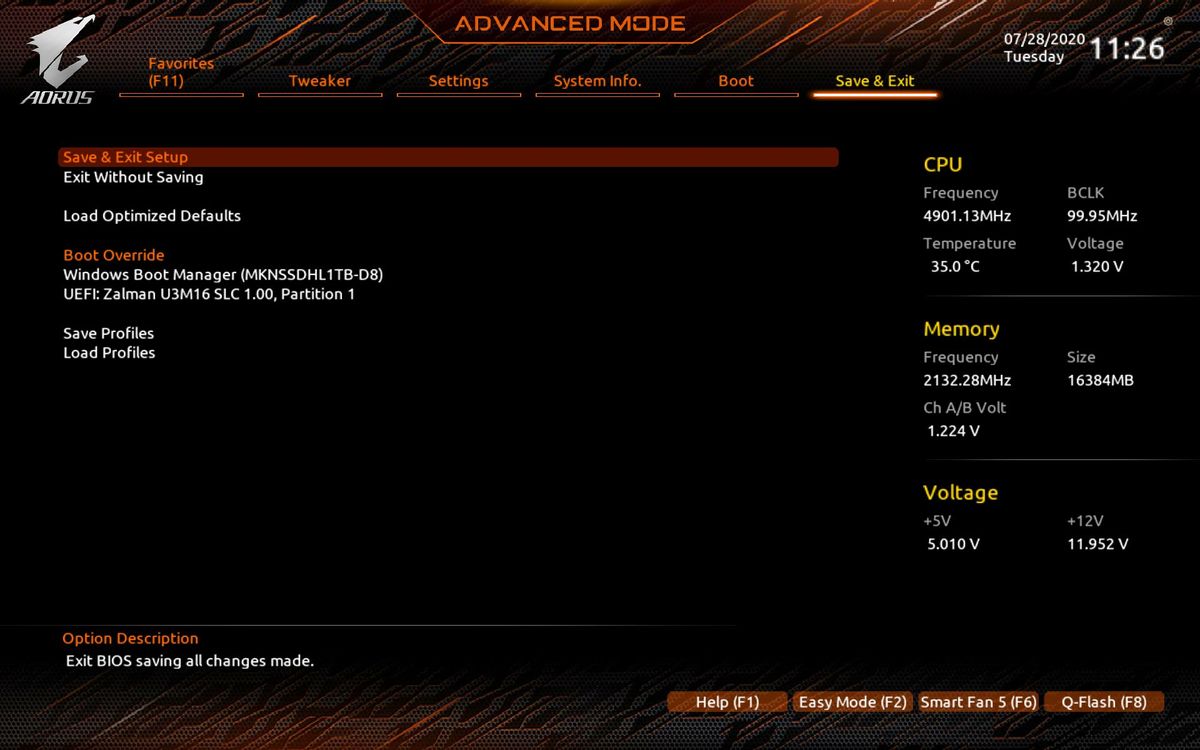 Gigabyte Z490I Aorus Ultra