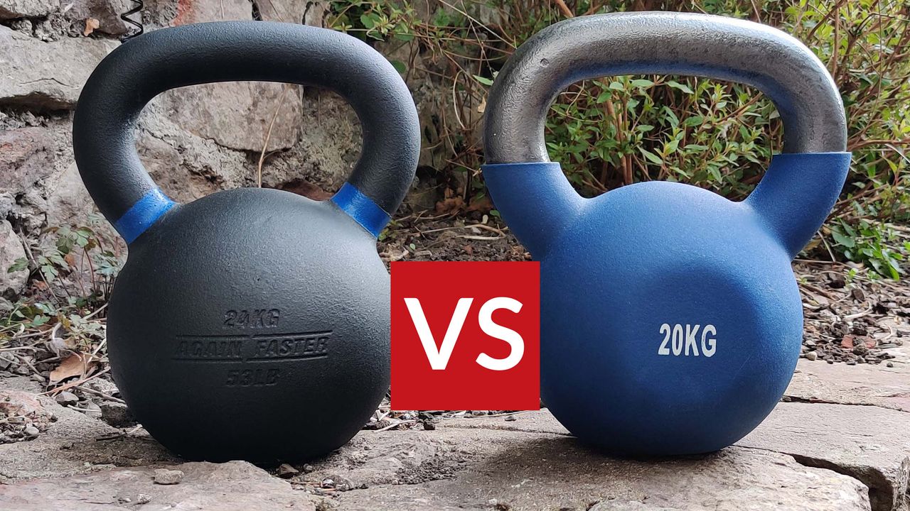 JTX Neoprene Kettlebell vs Again Faster Powder Coated Kettlebell