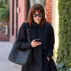 Elizabeth Olsen wearing a black outfit