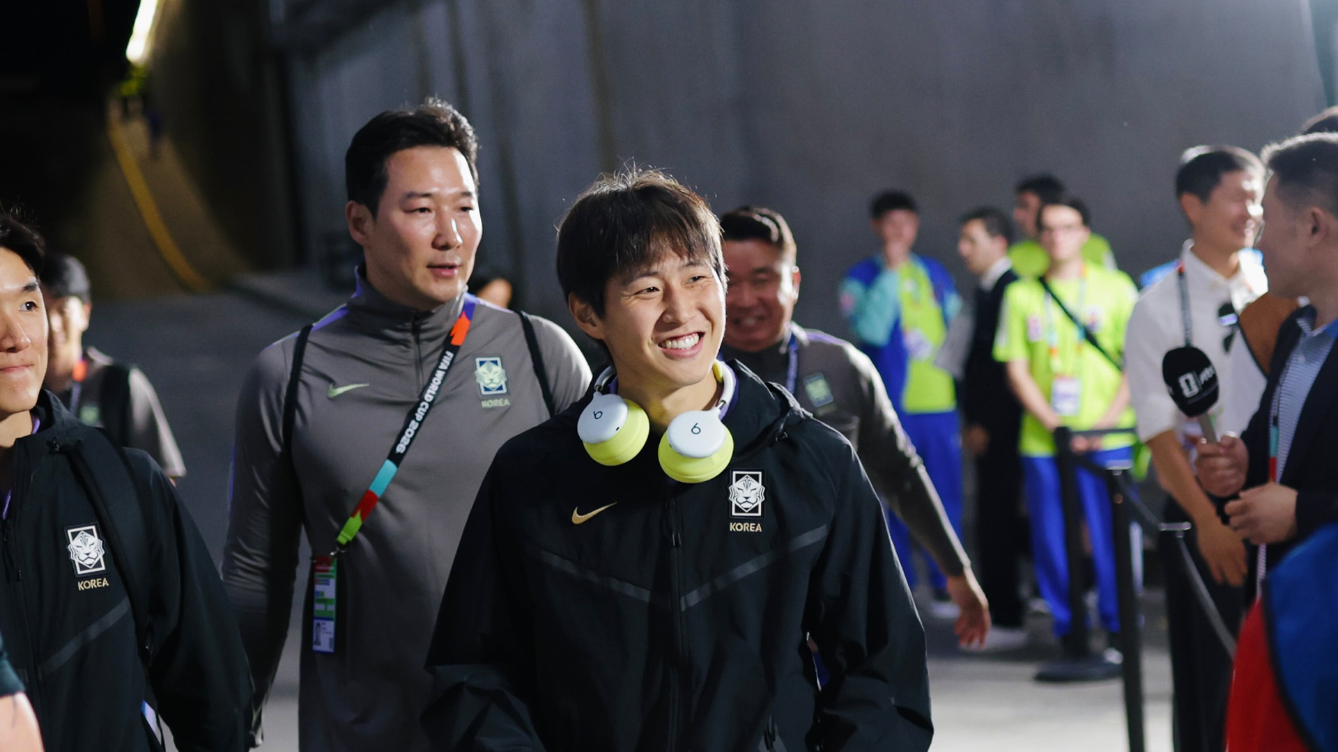 Kang In Lee wearing Beat's upcoming headphones