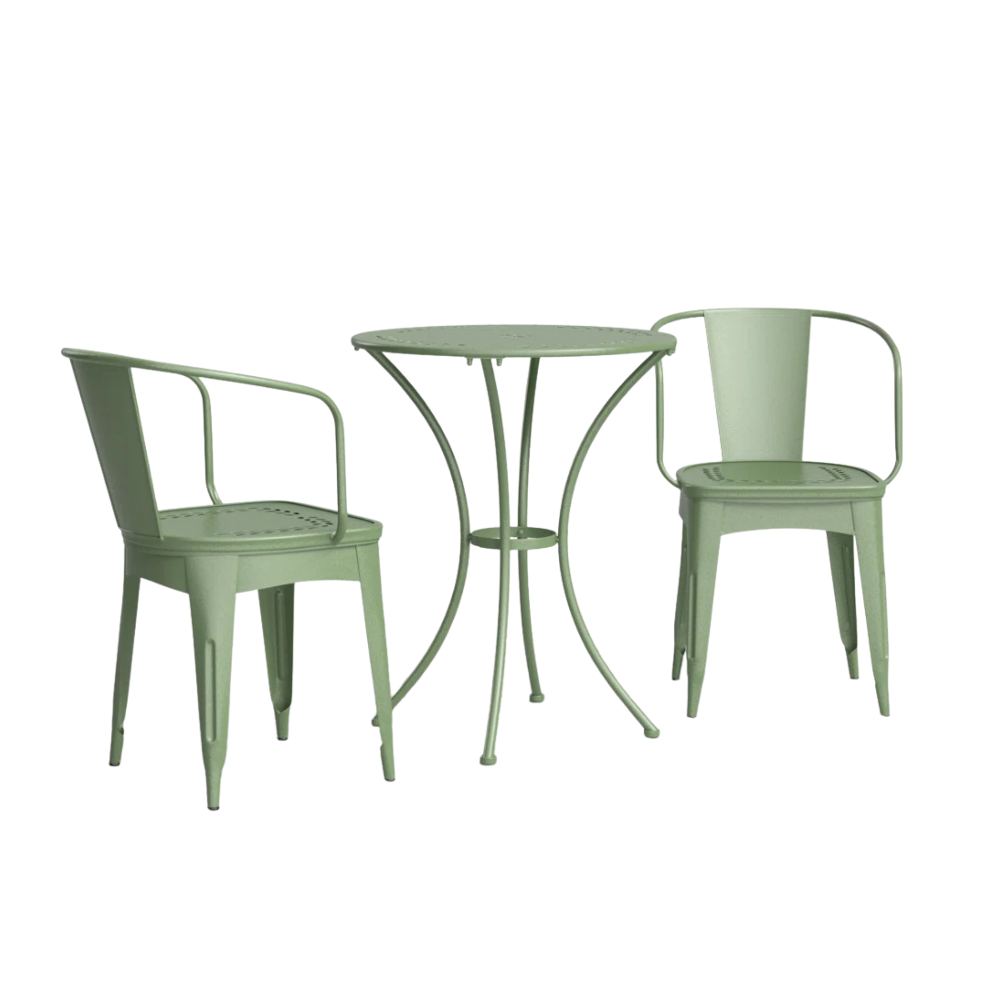 a green bistro set