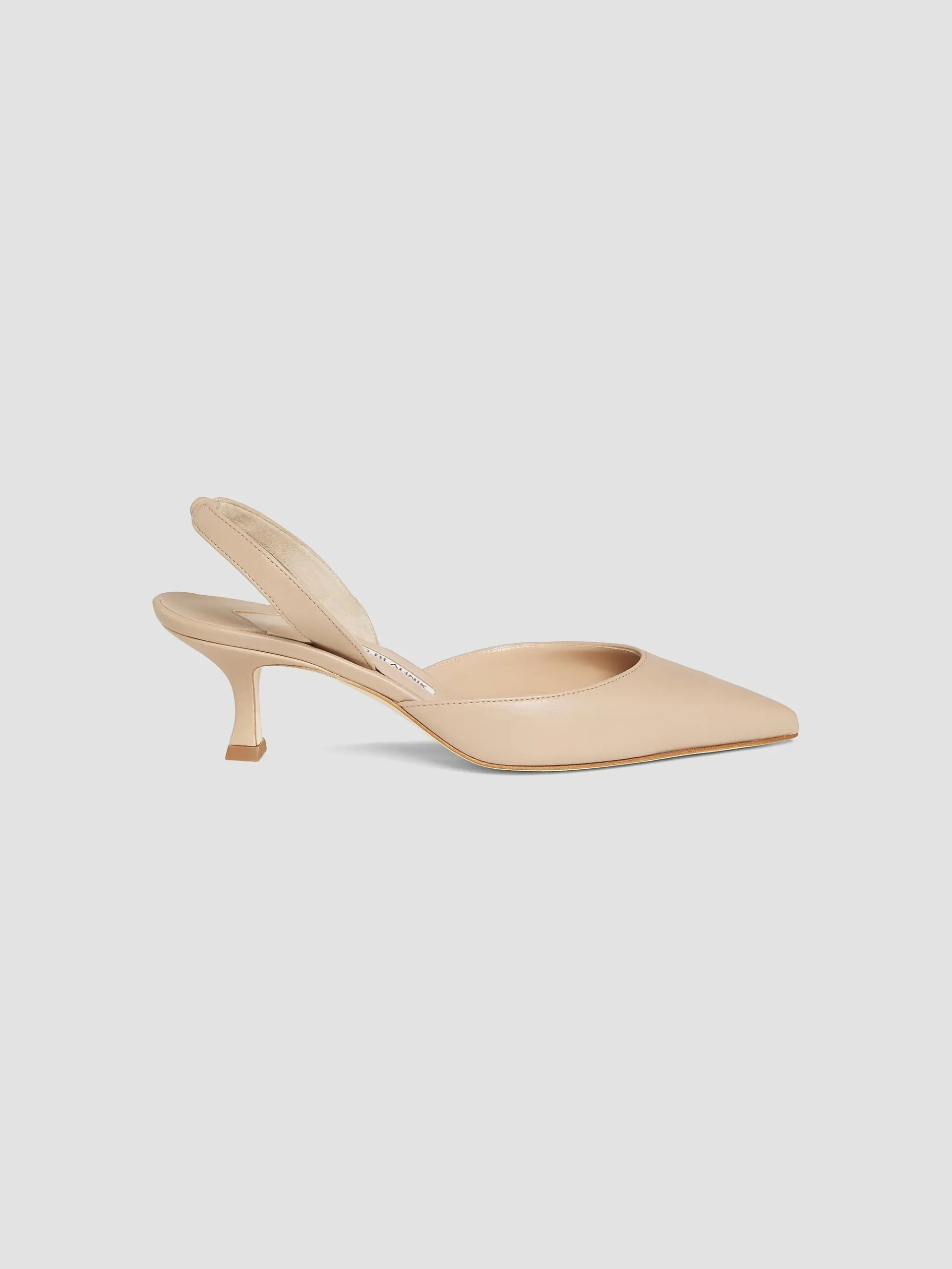 Carolyne 50mm Leather Slingback Pumps