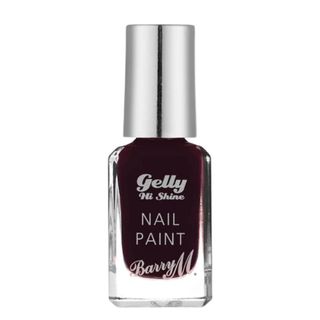 Barry M Cosmetics Gelly Hi Shine Nail Paint in Black Cherry 