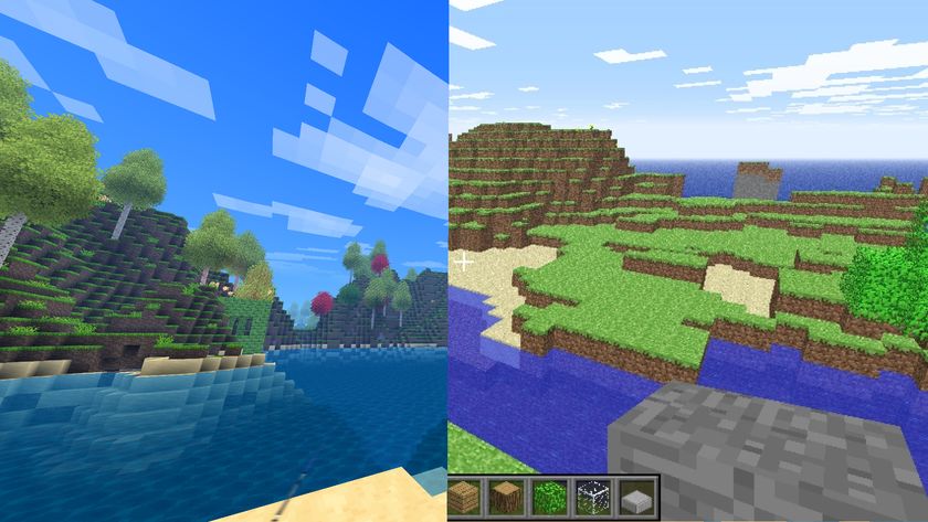 Allumeria and Minecraft side by side