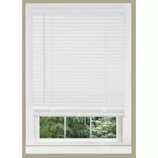 Cordless Window Blinds against a window.