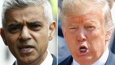 London Mayor Sadiq Khan and US President Donald Trump 