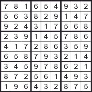 Sudoku solution