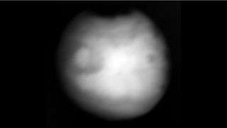 This infrared image of Mars, captured during a close flyby on March 1, 2025, helped NASA validate key instruments aboard the Europa Clipper probe ahead of its mission to Jupiter's icy ocean moon Europa.