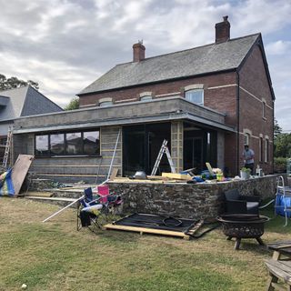 kitchen extension build