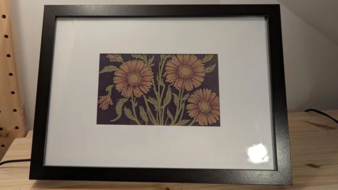 Raspberry Pi Zero 2 W uses AI to make infinite flower paintings on an e-ink display