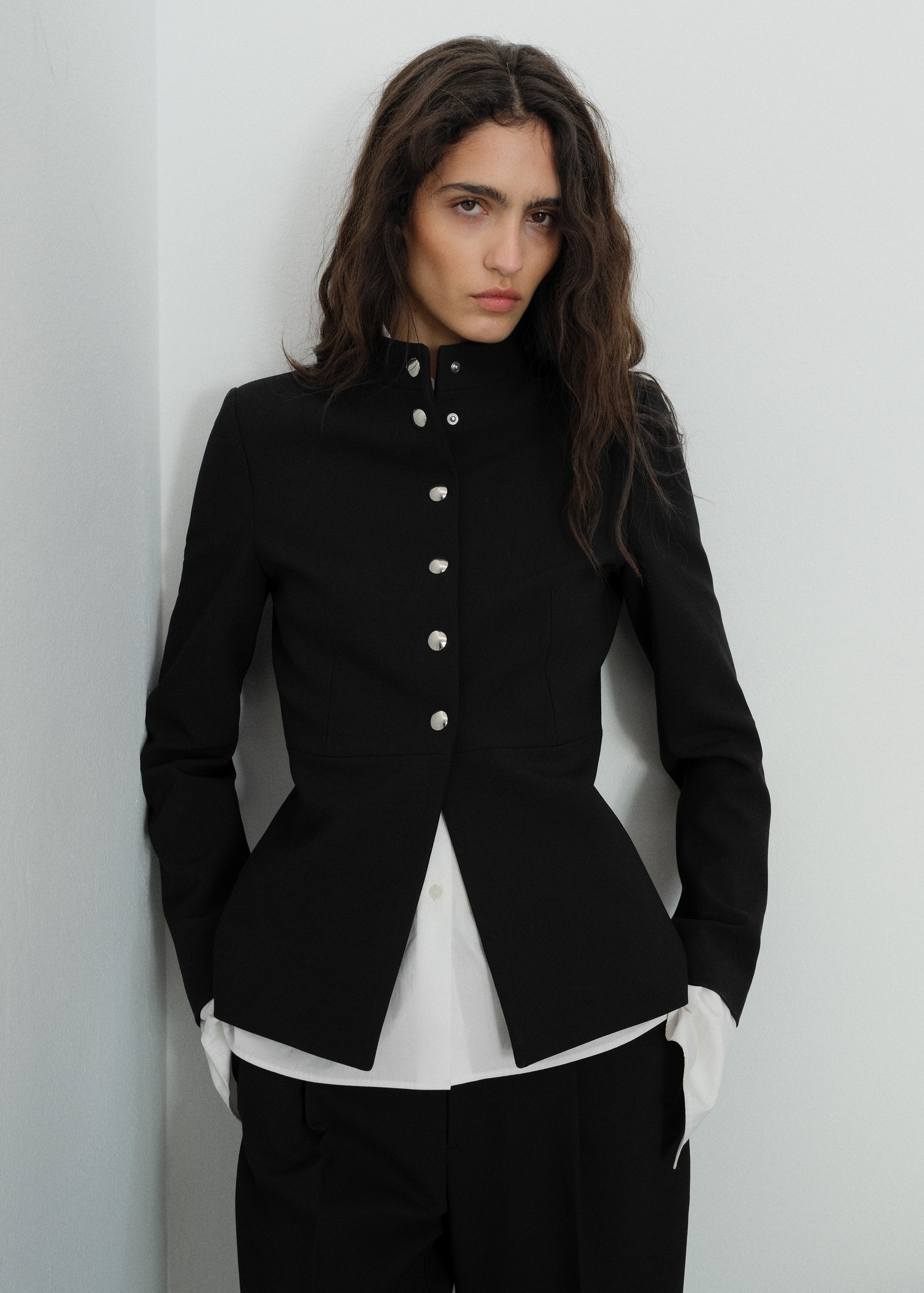MANGO, Jacket With Jewel-Button Strip Collar - Women | Mango Usa