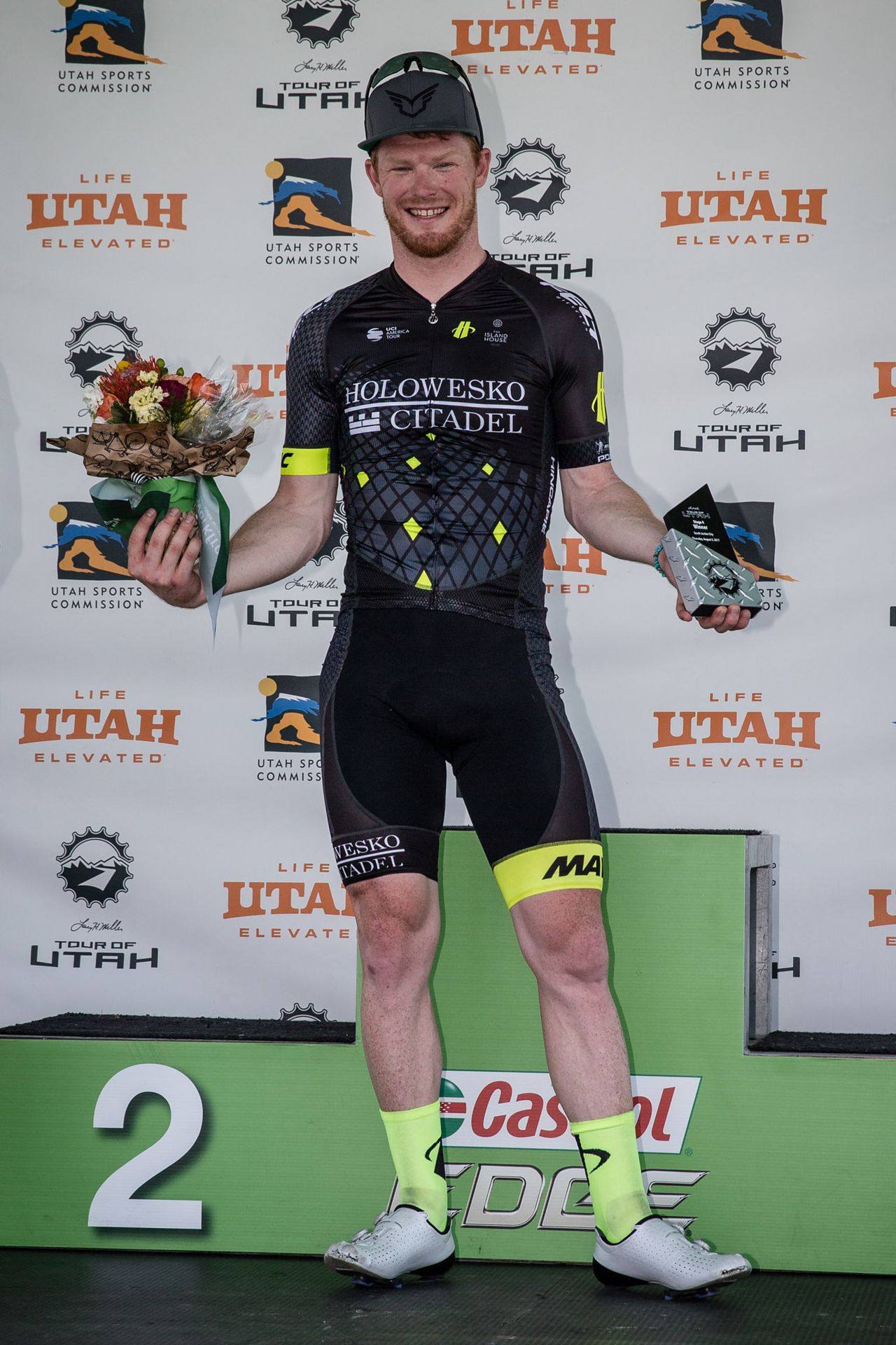 John Murphy enjoying his time on the podium