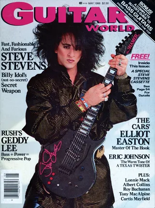 Steve Stevens Guitar World 1986
