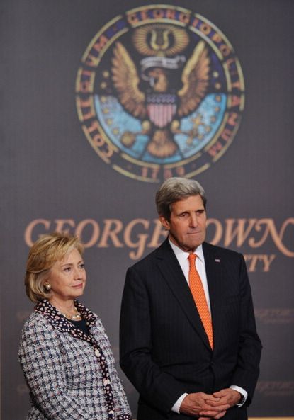 Hillary Clinton and John Kerry.